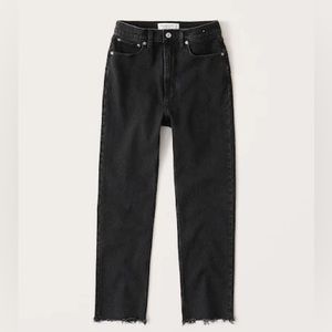 ABERCROMBIE Women’s ultra high rise ankle straight jeans